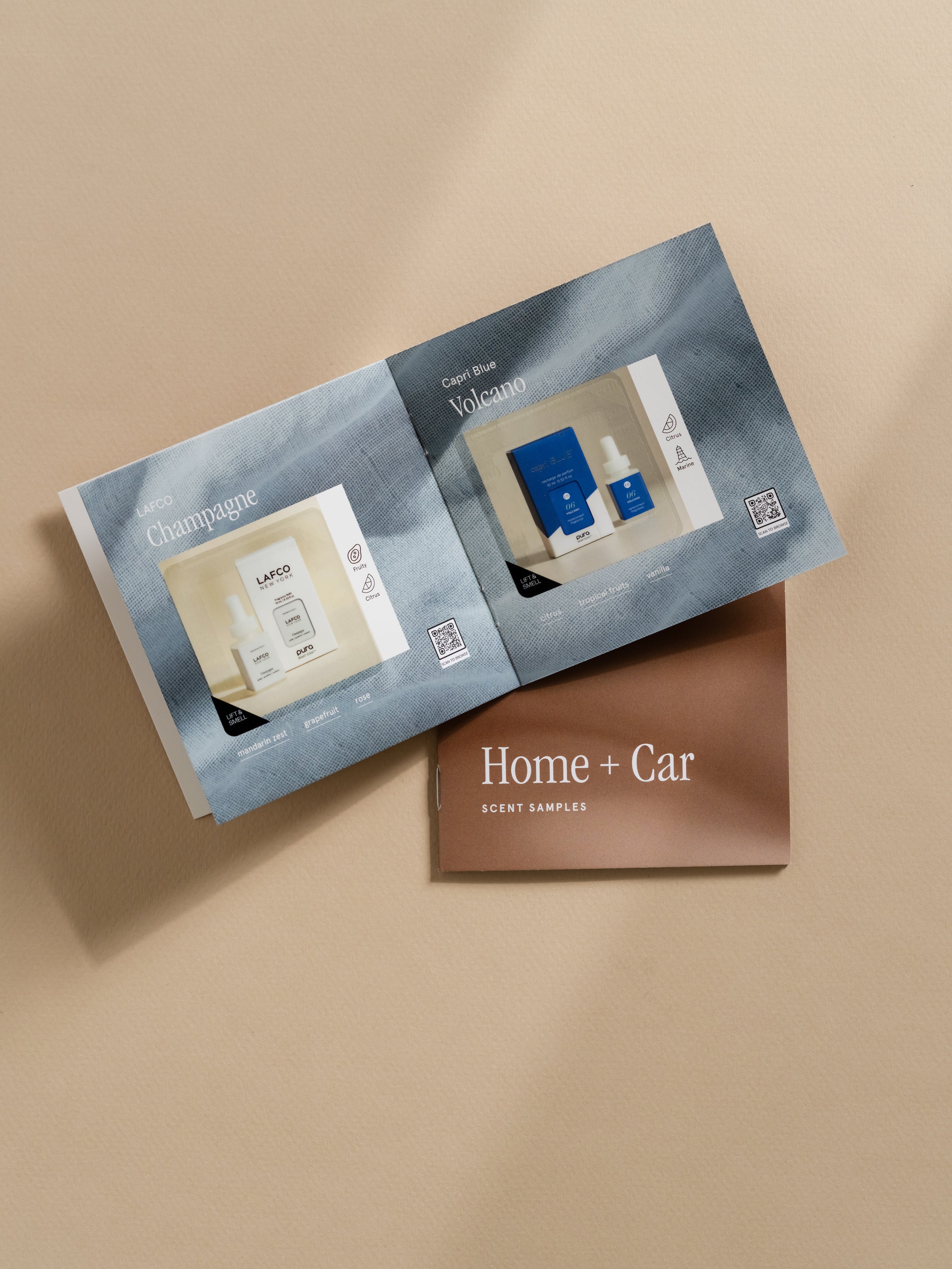 Home & Car Scent Sample Booklet - Enjoy Freshness Your Way